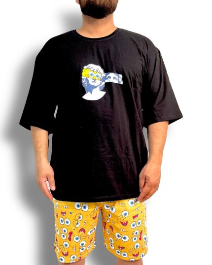 ست تیشرت و شلوارک باب اسفنجی