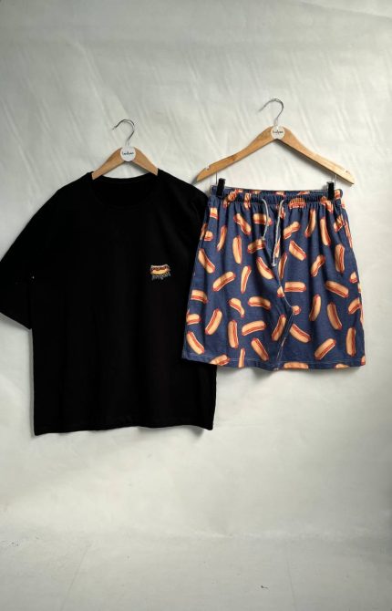 ست تیشرت و شلوارک سوسیسی