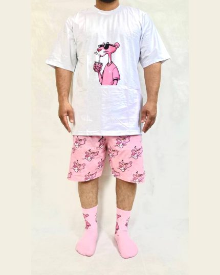 ست پلنگ صورتی