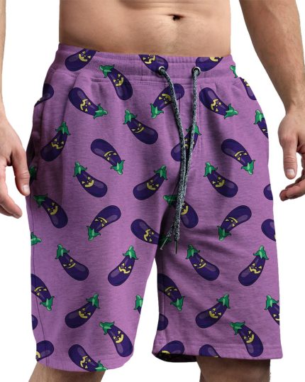 شلوارک بادمجونی