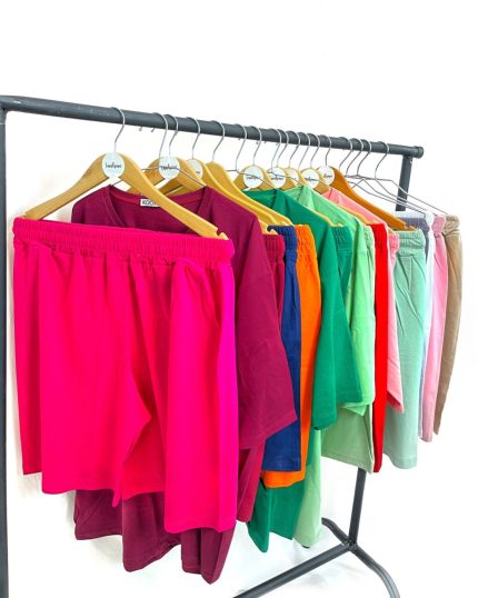 شلوارک نخی ساده