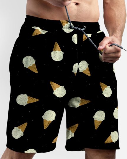 شلوارک طرح لیسک(بستنی)